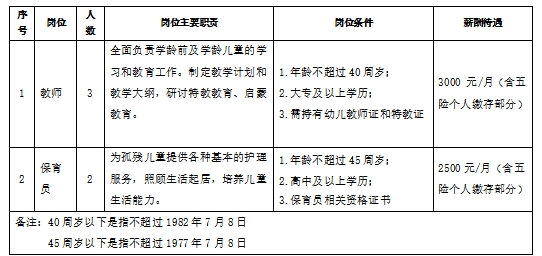 兴宁区级托养福利事业单位招聘启事概览